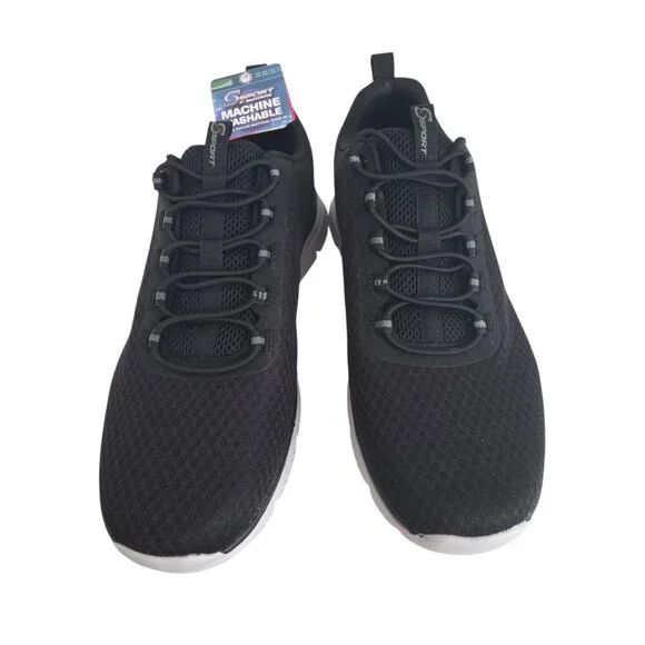 Skechers S Sport Men Pull on Sneakers Wilmer Size 10.5 Black NEW - Picture 2 of 6